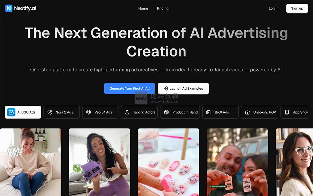 Nextify.ai官网:一款全自动AI多语言广告视频生成工具