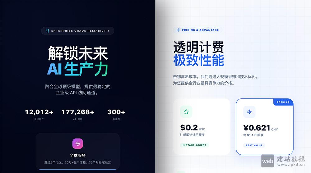 聚合API官网 - 提供高质量AI接口服务,兼容300+领先AI模型