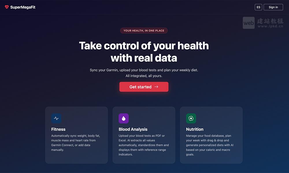 SuperMegaFit官网 - 集健身数据、血液分析、营养管理于一体